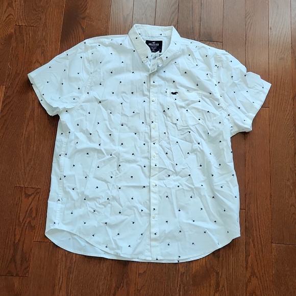 Hollister Palm Tree Button Down Men's shirt | Tropical | BNWT - Picture 1 of 4